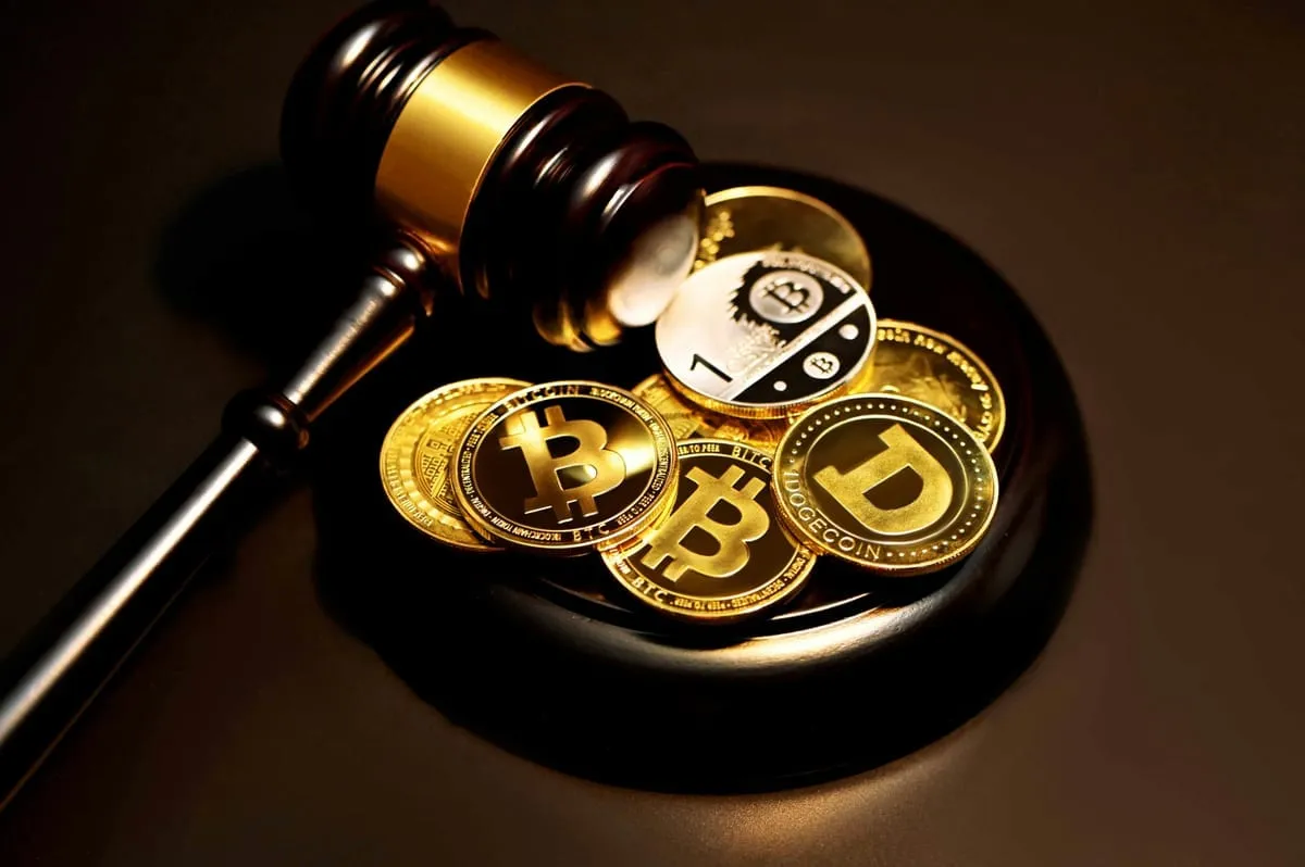 Digital representation of cryptocurrency and blockchain technology, illustrating the decentralized finance ecosystem where liquidations and collateral management occur